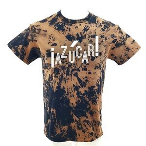 AZUCAR Celia Cruz Acid Washed Band Tee Rock Tee Merengue Salsa Afro Beat Cuban